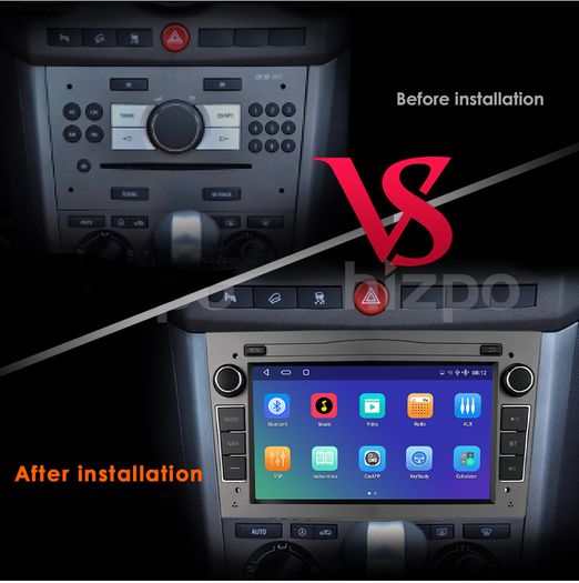 Android 2 Din Car Bluetooth Maps WiFi GPS Player for Opel Astra H J 2004 Vectra Vauxhall Antara Zafira Corsa C D Vivaro Meriva Veda Radio