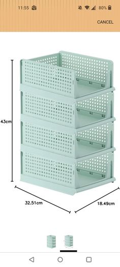 Stackable storage baskets