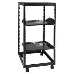 Heavy Duty 20U Open Frame Server Rack Adjustable Depth, Free Standing