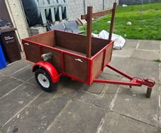 Single axel car trailer