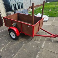 Single axel car trailer