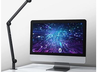 EYOCEAN Desk LED Laptop Lamp, with Clamp, Eye-Care Desk Lamp for Home Office Dimmable