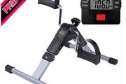 Mini Pedal Exercise Bike Portable Home Workout Office Exerciser Bike Gym Equipment Fitness Leg Foot Arm Under Desk Sitting Down Stepper Training Adjustable (FREE SHIPPING)