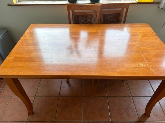 Solid wood kitchen table