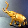 Vintage Brass Elephant Image 4