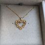 House of Lor Solid Gold & Diamond Love Shamrock Necklace Image 4