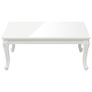 Coffee Table High Gloss White 100x50x42 cm Image 3