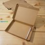 Lot of 10 Letter Box Size Cardboard Box eco-friendly excellent for shipping and posting all brown art crafts phones SIZE S Image 2