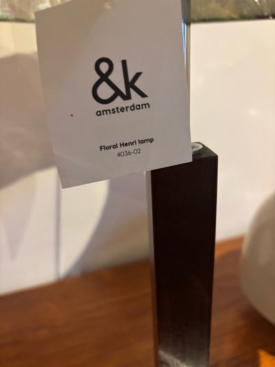 2 Table Lamps with brand new lamp shades ( &K Amsterdam ) and Free IKEA DYTAG green throw