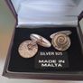 silver cufflinks Image 2