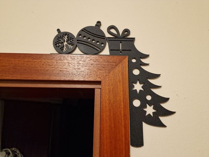 Gift door corner - Christmas