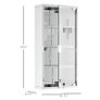 4 Tier Wall Mounted Medicine Cabinet, Stainless Steel Image 2
