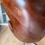 Brown Leather Egg Chair - Arne Jacobson Style - Quality Reproduction Image 10
