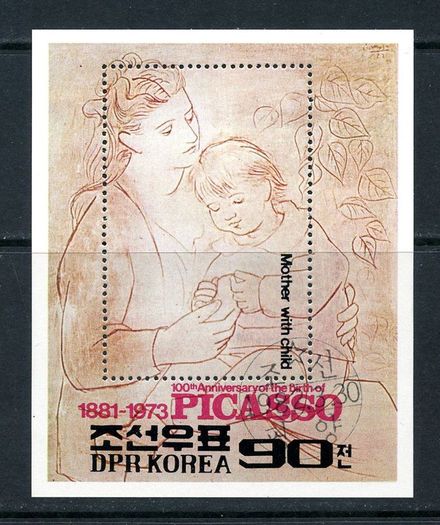 North Korea - 1981 Centenary of Picasso's Birth - Miniature Sheet - Mint Never Hinged