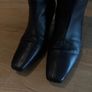 Massimo Dutti Women's Black Leather boots Image 5
