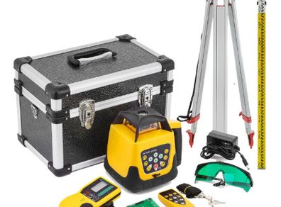 360 Degree Rotary Laser Level Kit with Tripod Sight Self-Leveling 500m Vertical Horizontal Scan Measurement Tool Construction