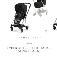 Cybex Mios silver cot and stroller