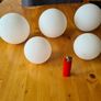 5 White Globe Lights SHADES. . In Very Good Condition. Image 4