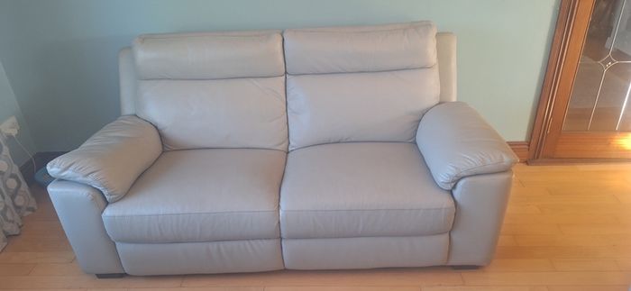 leather couch cream