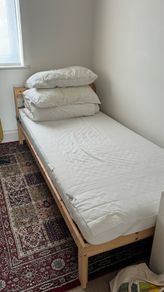 IKEA single bed frame+mattress