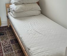 IKEA single bed frame+mattress