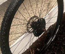 8spd 29er mountain bike wheel.