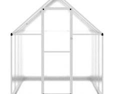Greenhouse with Base Frame Silver 224x169x202 cm Aluminium
