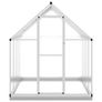 Greenhouse with Base Frame Silver 224x169x202 cm Aluminium Image 5