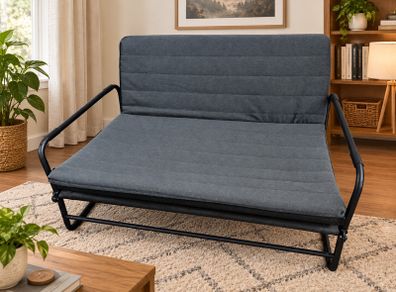 2 seater foldable sofa bed