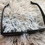 Rectangle Sunglasses Black Narrow Frame Image 10