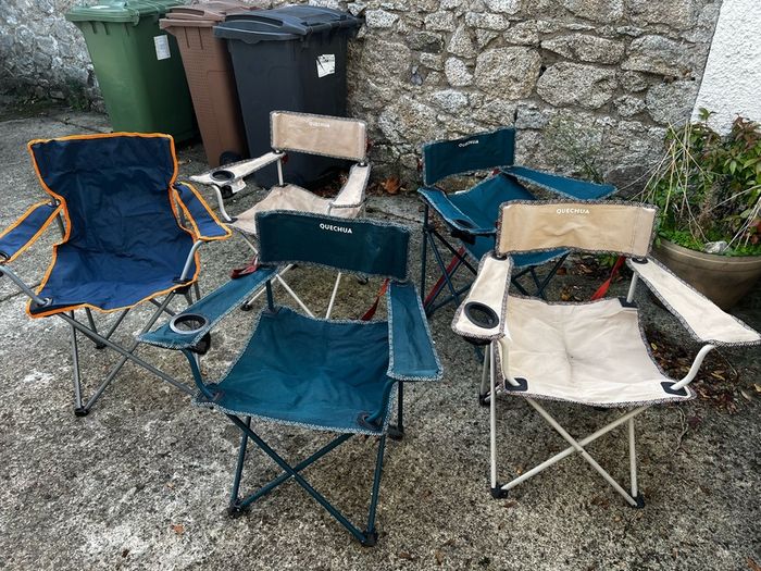 Camping chairs x 5