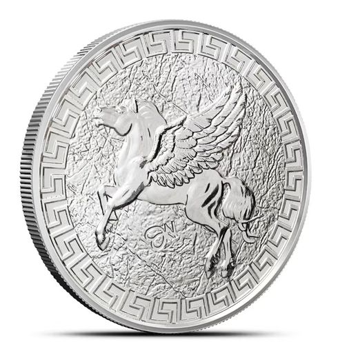 2023 1 Oz .999 Silver St Helena 1 Dollar Pegasus King Charles lll Coin