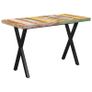 Dining Table X-shaped Legs 140x70x77cm Solid Reclaimed Wood Image 9