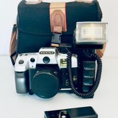 Nokina 35mm Film Camera with Flash Remote Control and Case