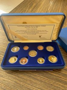2007 Proof set, Mint set and two euro card