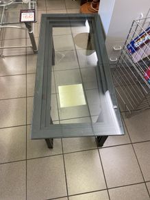 Glass coffee table