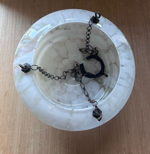 Vintage Art Deco glass ceiling light shade