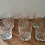 Vintage crystal whiskey glasses x 6 Image 2