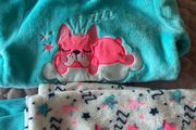 Girls Fleece Dog Pyjamas Size 8-9