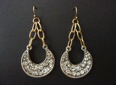 Art Deco Vintage Style Crystal Statement Drop Earrings