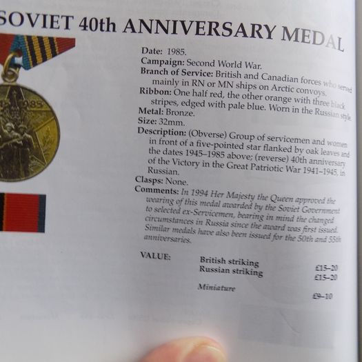 Group of 5 Russia/Soviet Military Medals.All Original Full Size Medals.