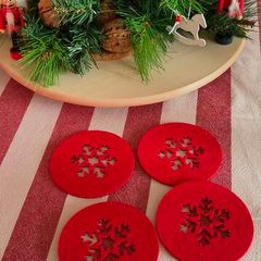 Set of 4 coasters.