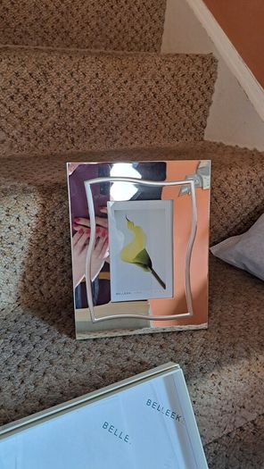 Belleek Silver Picture Frame ( New )