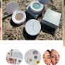 Anam Cosmetics Mara Set - Biodegradable Glitter Eyeshadow COLOUR | Teal & Taupe Image 3