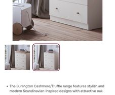 Tony Kealys Chasmere  chest of drawers with changing area