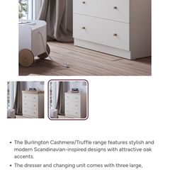 Tony Kealys Chasmere  chest of drawers with changing area