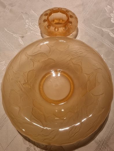 Art Deco Glass Rose Bowl