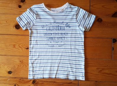 Age 8 Blue and White Teeshirt