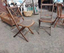 Pair Of Antique Folding Chairs