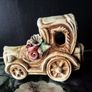 Vintage Italian Capodimonte Car Figurine Ornament Image 7